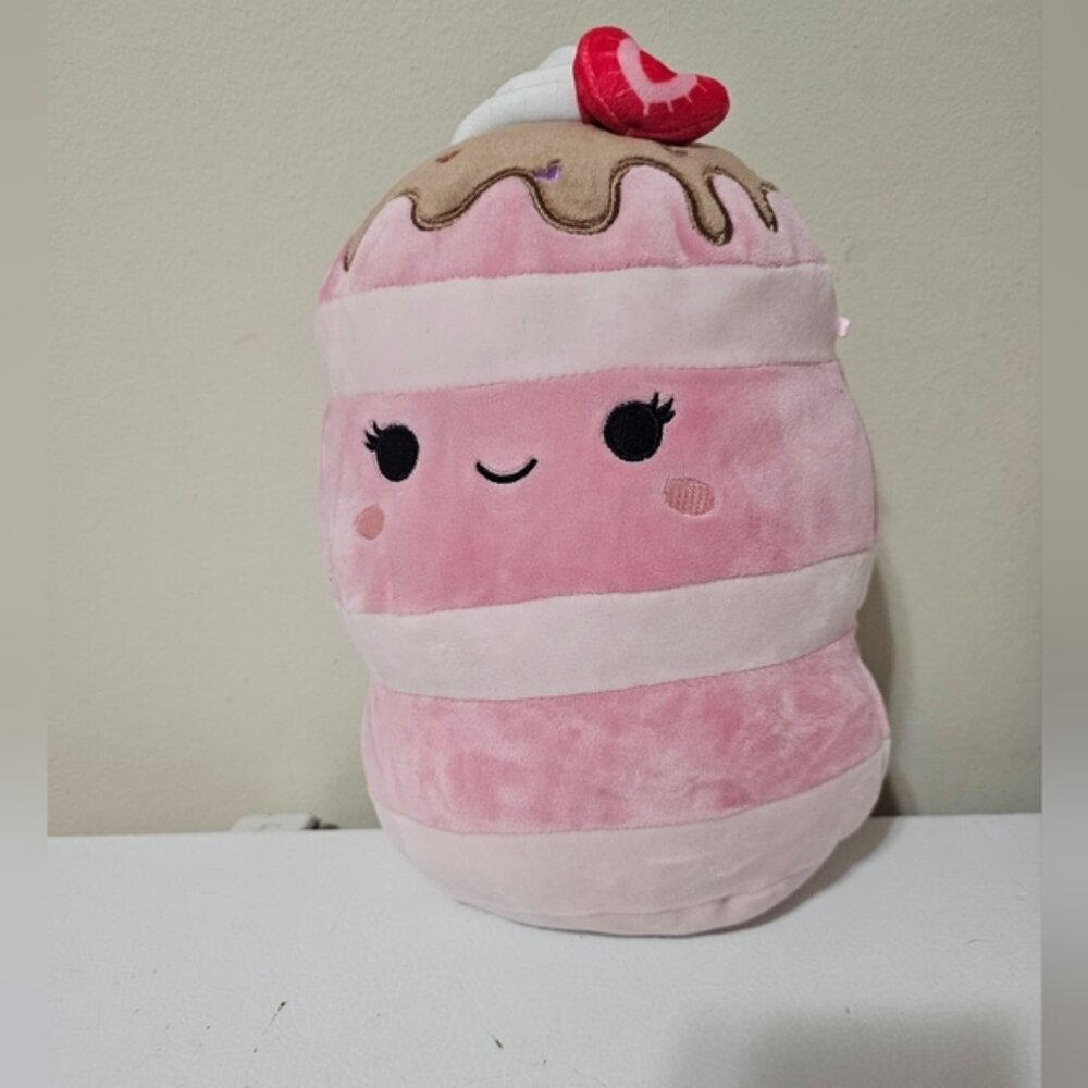 Squishmallows 2024 Valentine Squad 8  Shelly the Strawberry Pancake Plush Doll